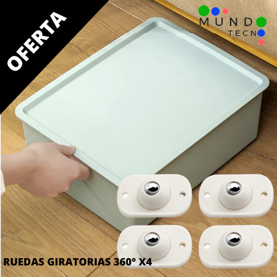 Pack de ruedas giratorias🔥 + ¡ENVÍO GRATIS!😱