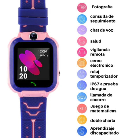 Reloj para niños con cámara, GPS y llamadas⌚+ ¡ENVÍO GRATIS!