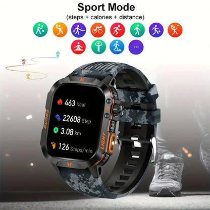 Reloj tipo militar ❤️‍🩹mide salud, calorías y mensajes + ¡ENVÍO GRATIS!😱