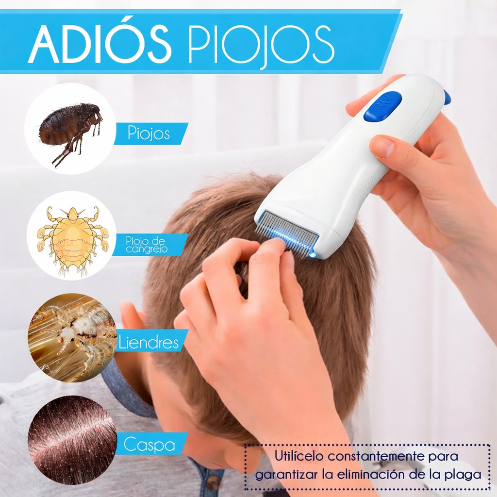 Peine eléctrico quita piojos con 1 filtro + ENVÍO GRATIS!