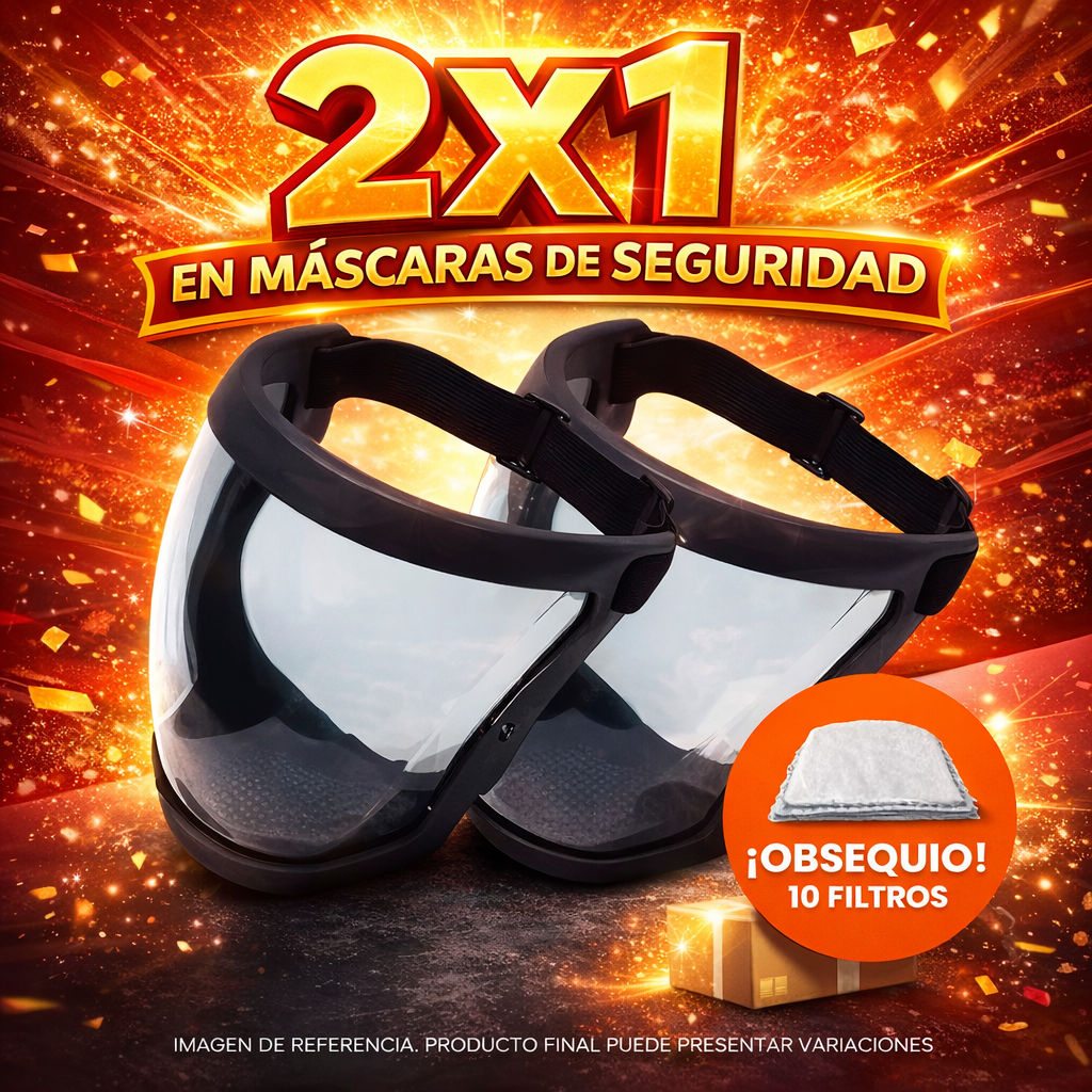 2x1 en Careta de seguridad + ENVÍO GRATIS!🔥