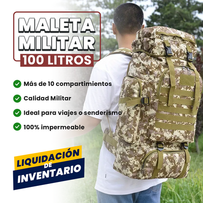 Mochila Militar con 100 litros de capacidad + ENVÍO GRATIS!🔥😱