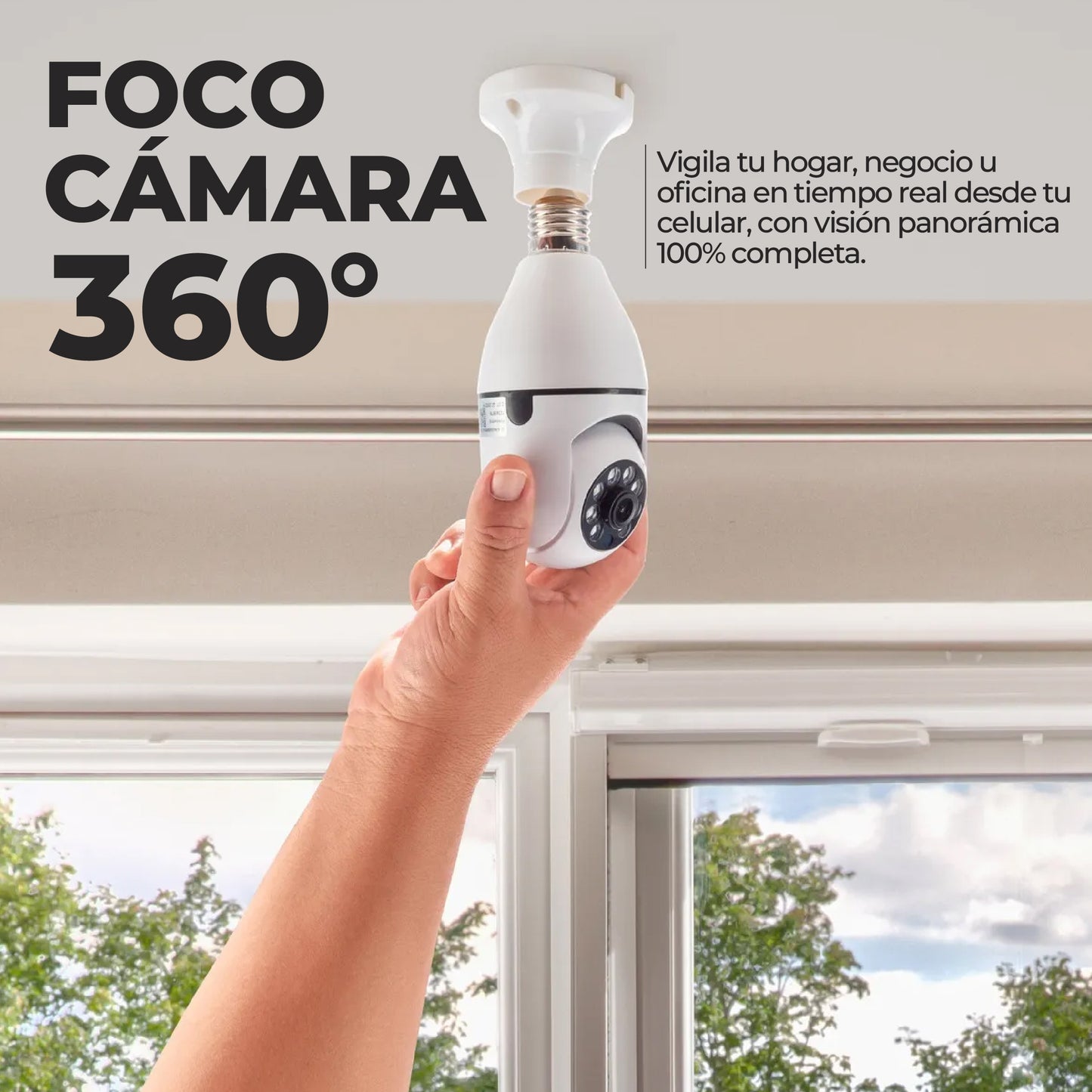 Foco cámara 360° + ENVÍO GRATIS!🎁