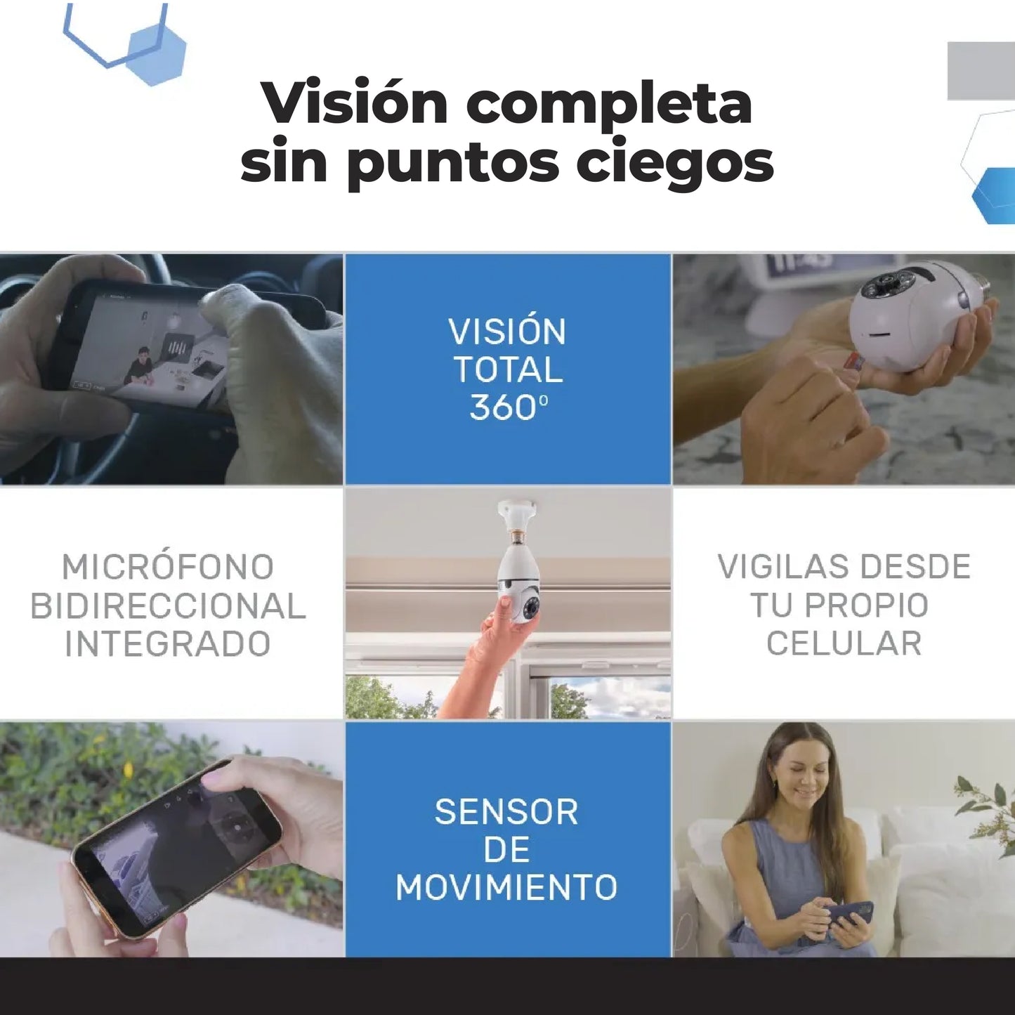 Foco cámara 360° + ENVÍO GRATIS!🎁