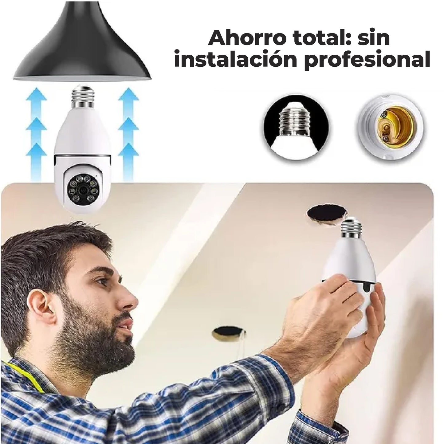 Foco cámara 360° + ENVÍO GRATIS!🎁