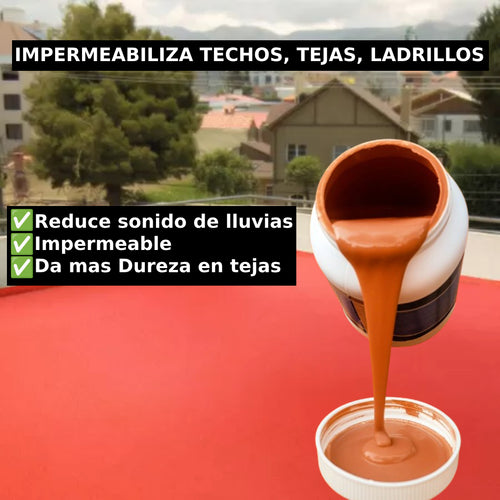 1 Kg de Impermeabilizante para tejas, chapas, techos🔥 + ENVÍO GRATIS✅
